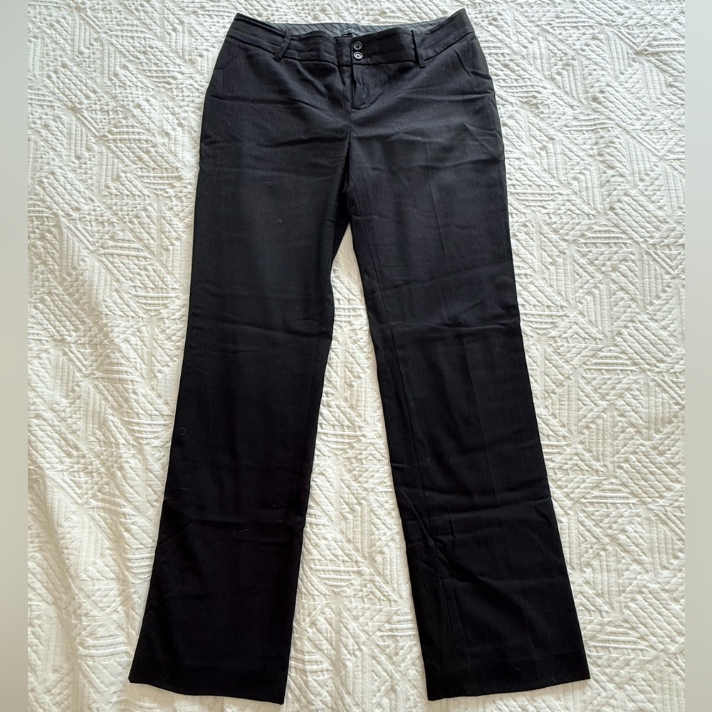 Banana Republic Black Boot-Cut Dress Pants
